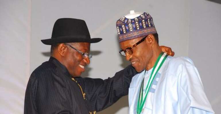 Jonathan and Buhari- Image by Premium Times Nigeria 