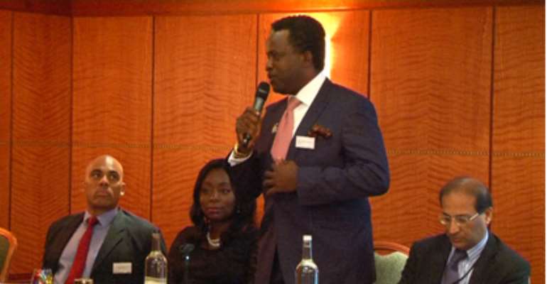 PHCCIMA President Making A Remark During Thee London/Nigeria Networking Business Forum