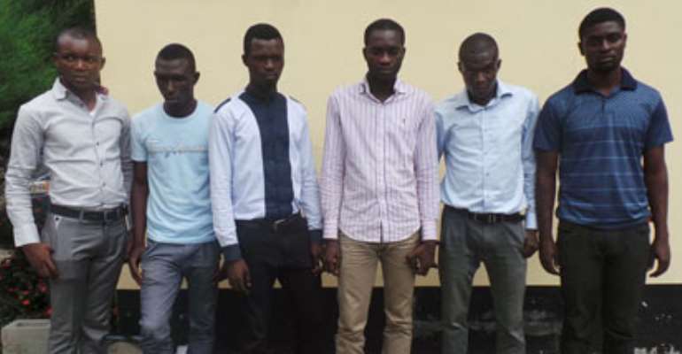 Police nab first class graduate, five others over Internet fraud