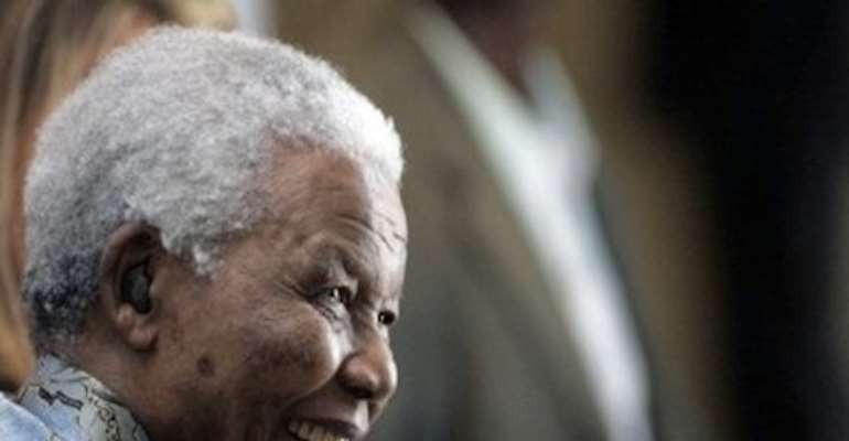 FORMER SOUTH AFRICAN PRESIDENT 'MADIBA' NELSON MANDELA. CREDIT: AP.