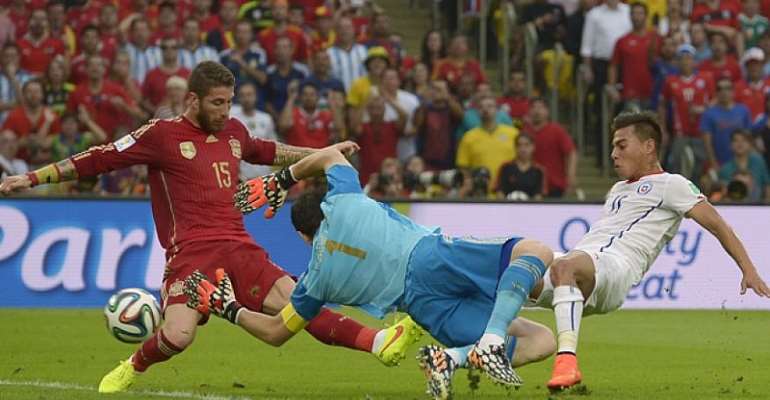 Spain’s World Cup reign ended by 2-0 loss to Chile