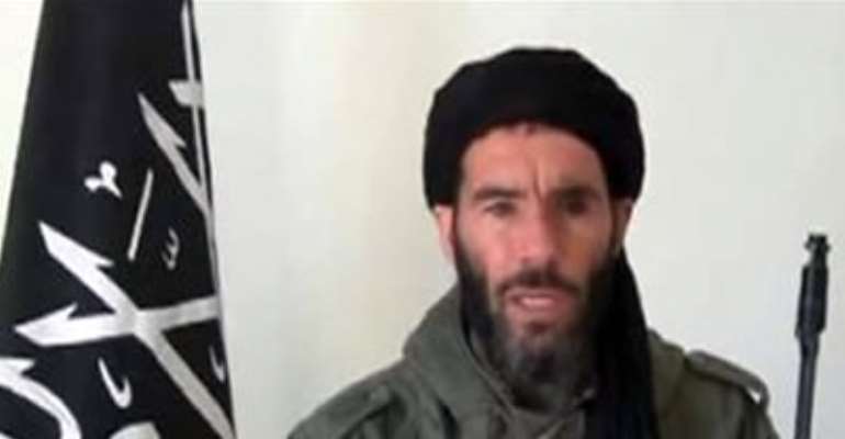 MOKHTAR BELMOKHTAR, IDENTIFIED BY THE ALGERIAN INTERIOR MINISTRY AS THE LEADER OF A MILITANT ISLAMIC GROUP, IS PICTURED IN A SCREEN CAPTURE FROM AN UNDATED VIDEO DISTRIBUTED BY THE BELMOKHTAR BRIGADE OBTAINED BY REUTERS JANUARY 16, 2013.