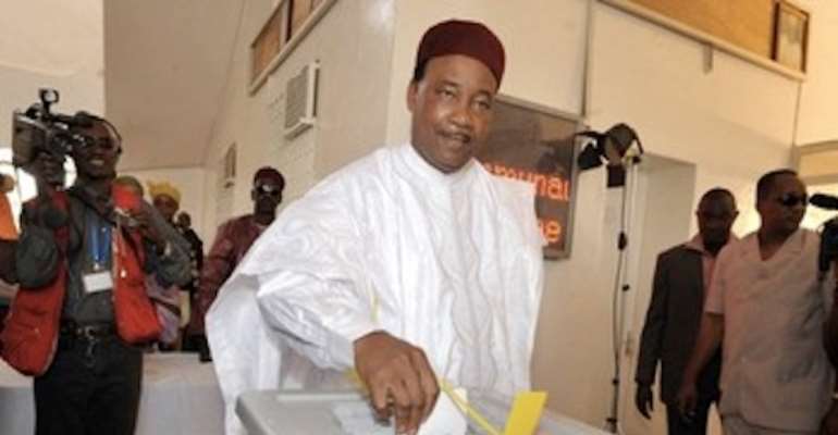 PRESIDENT ELECT OF NIGER, MAHAMADOU ISSOUFOU. PHOTOGRAPH BY GETTY.
