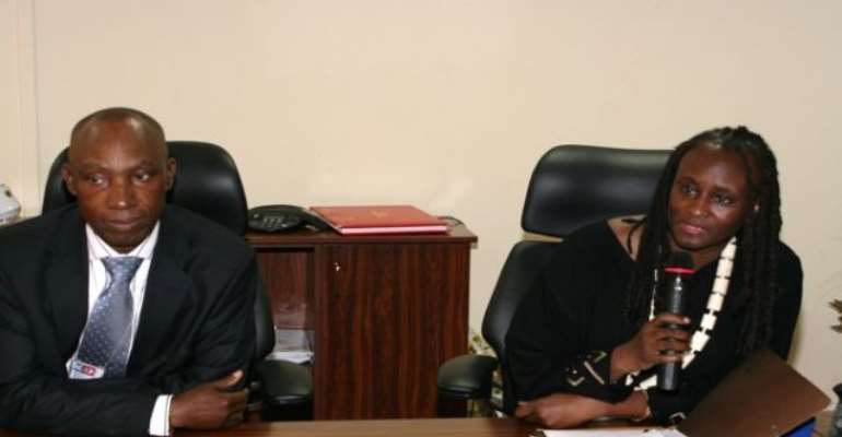 PHOTO: L-R: NNPC GMD, ENGR AUSTEN ONIWON WITH US AMBASSADOR TO NIGERIA, MS. ROBIN SANDERS AT THE CORPORATION'S OFFICE ON TUESDAY, JULY 20, 2010.