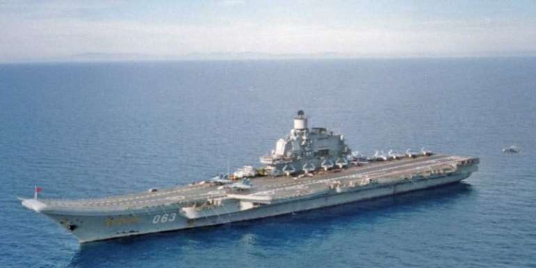 Russia’s aircraft carrier crosses NATO member’s territory with impunity