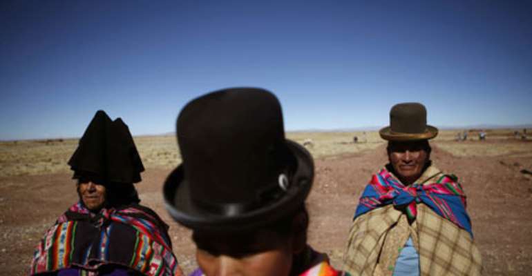 Melting Andes glaciers pose a threat to Bolivians. Photograph: Dado Galdieri/AP
