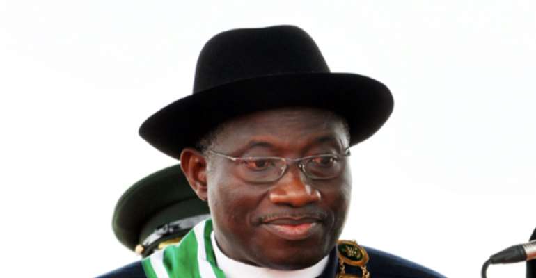 PRESIDENT GOODLUCK EBELE JONATHAN.