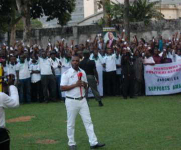 PRINCE TONYE PRINCEWILL ADRESSING MEMBERS OF PPA AT THE RIVERS STATE GOVERNMENT HOUSE