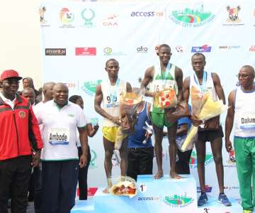 GOV. AMBODE AND HERBERT WIGWE, HON. DALUNG AND THE  DECORATED TOP 3 NIGERIAN MALE ATHLETES