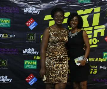 AUGUSTA OKON (IN BLACK AND A GUEST