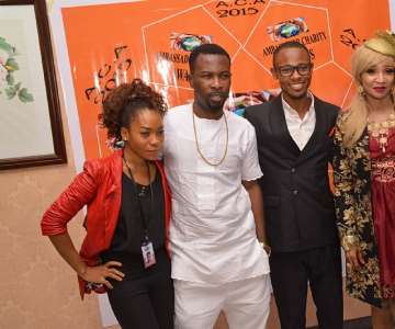 BEAUTY AGHEDO( PROJECT STRATEGIST), RUGGED MAN(AWARDEE), EBUKA PETERS(PROJECT COORDINATOR) AND D''BLING( AWARDEE)