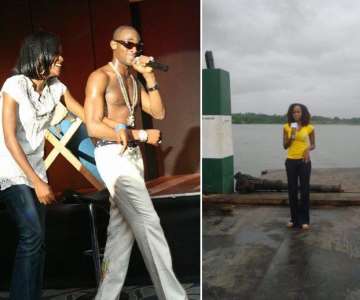 On Stage with D'Banj  Reporting on oil pollution in Nigeria  In 'Anchorwoman' Mode<br/>