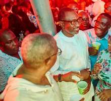 The Otedolas turned up with Cuppy for Easter at Cactus on the Roof