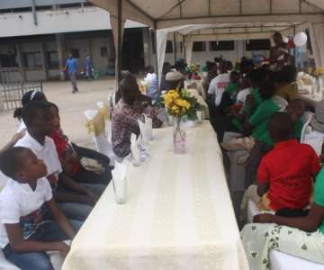 Cross section of the physically challenged children
