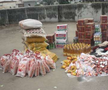 Food items for charity