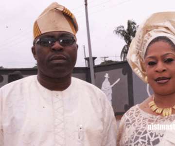 Hon.Folake Oshinowo and her husband,Tunde (Teddy Shine)<br/>