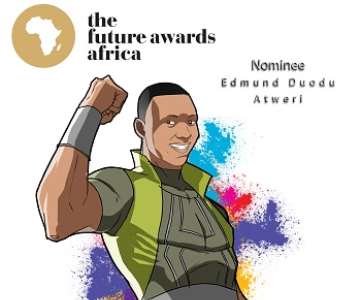 EDMUND DUODU ATWERI - THE FUTURE AWARDS AFRICA PRIZE IN  COMMUNITY ACTION