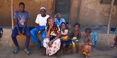 Elderly woman displaced by by fighting in
Mozambique  