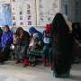 UNICEF/Omid Fazel: Pregnant and lactating women wait in line at a health clinic in central Afghanistan to receive medical and psychosocial support