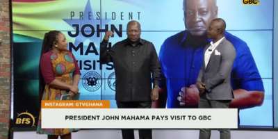 Ghanaian President John Dramani Mahama, a former journalist and newspaper columnist, visited state-owned Ghana Broadcasting Corporation on January 8, 2026, and promised to 