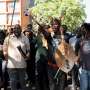 Protesters march against illegal immigration in Pretoria, South Africa, on April 28. Press freedom groups have called for an end to the harassment of journalists covering their activities, ahead of planned protests 